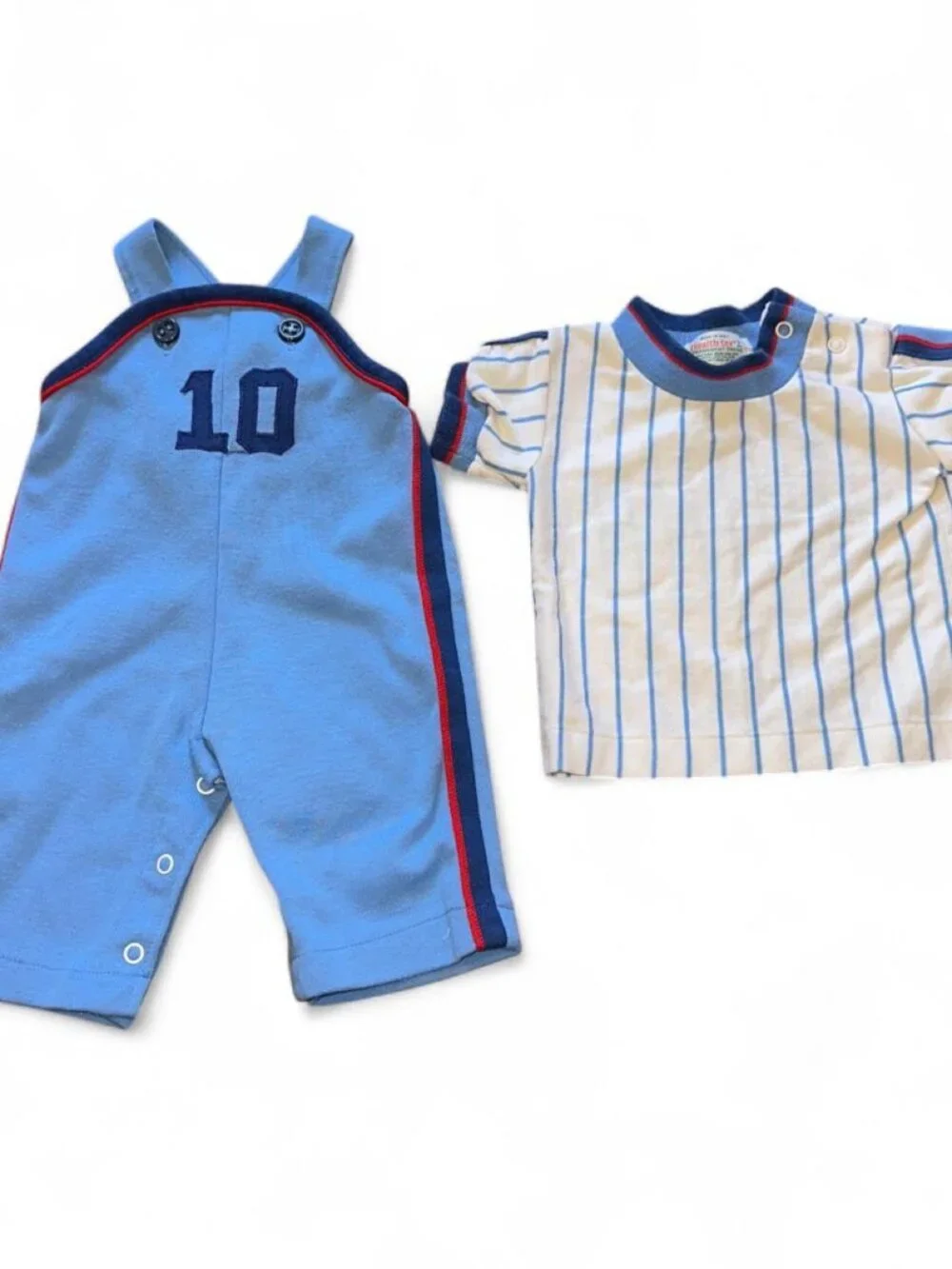 Vintage Baseball Blue baby romper outfit/costume
